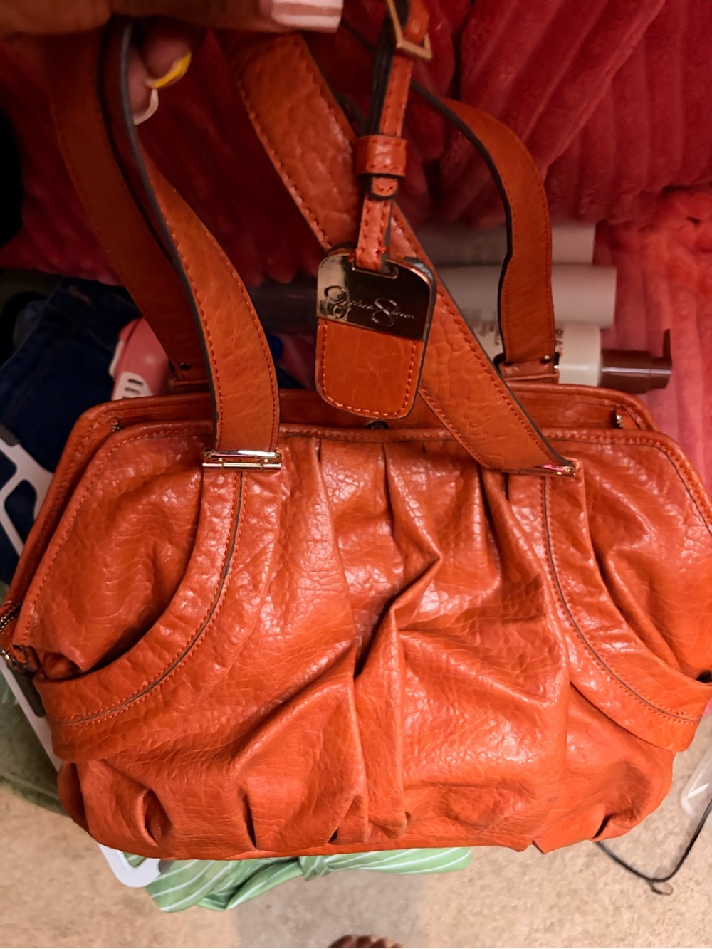 Jessica Simpson burnt orange purse